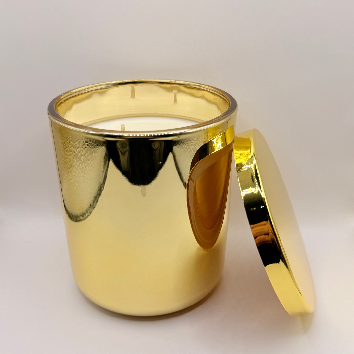 Candy Cane Candle - Gold Luxe