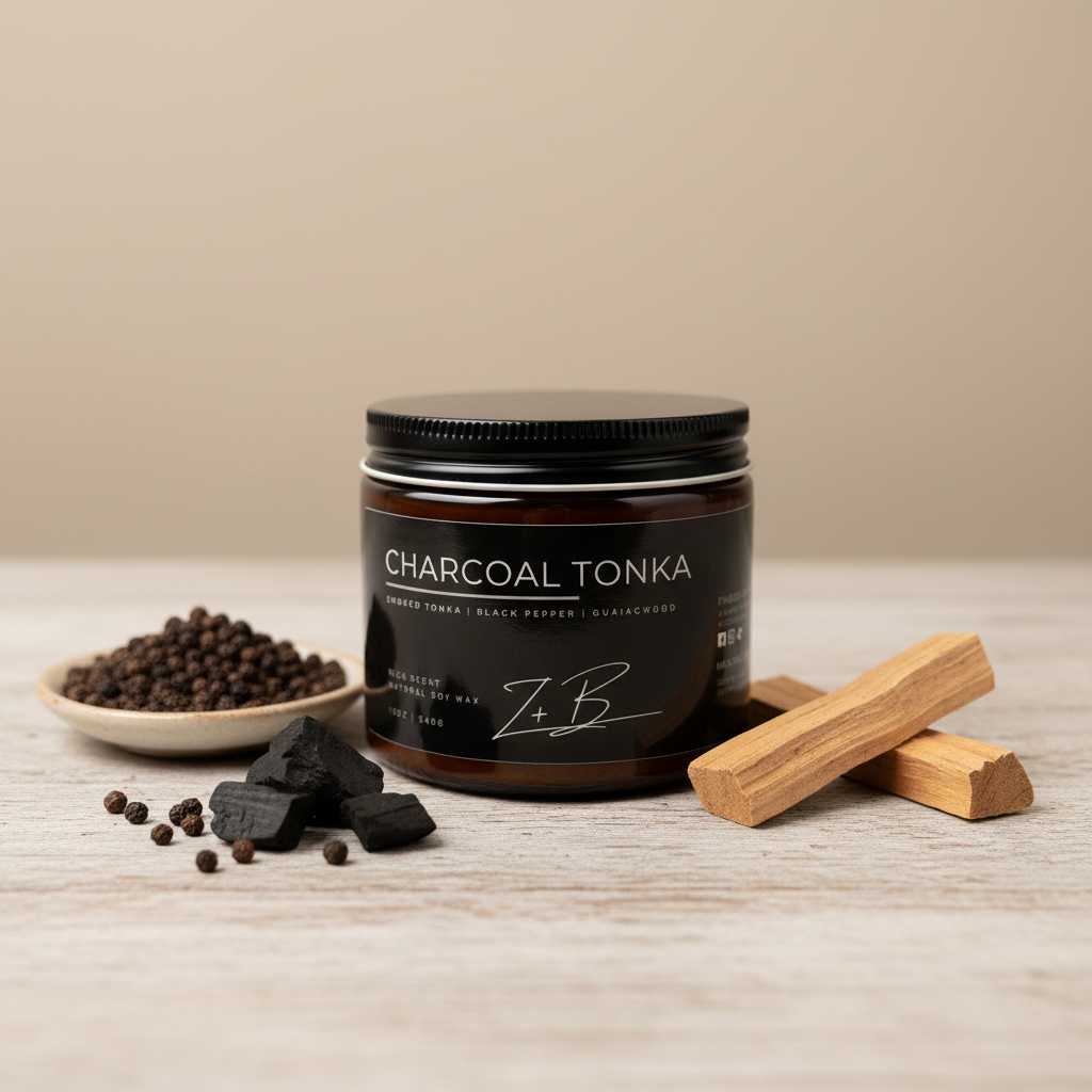 Charcoal Tonka Candle