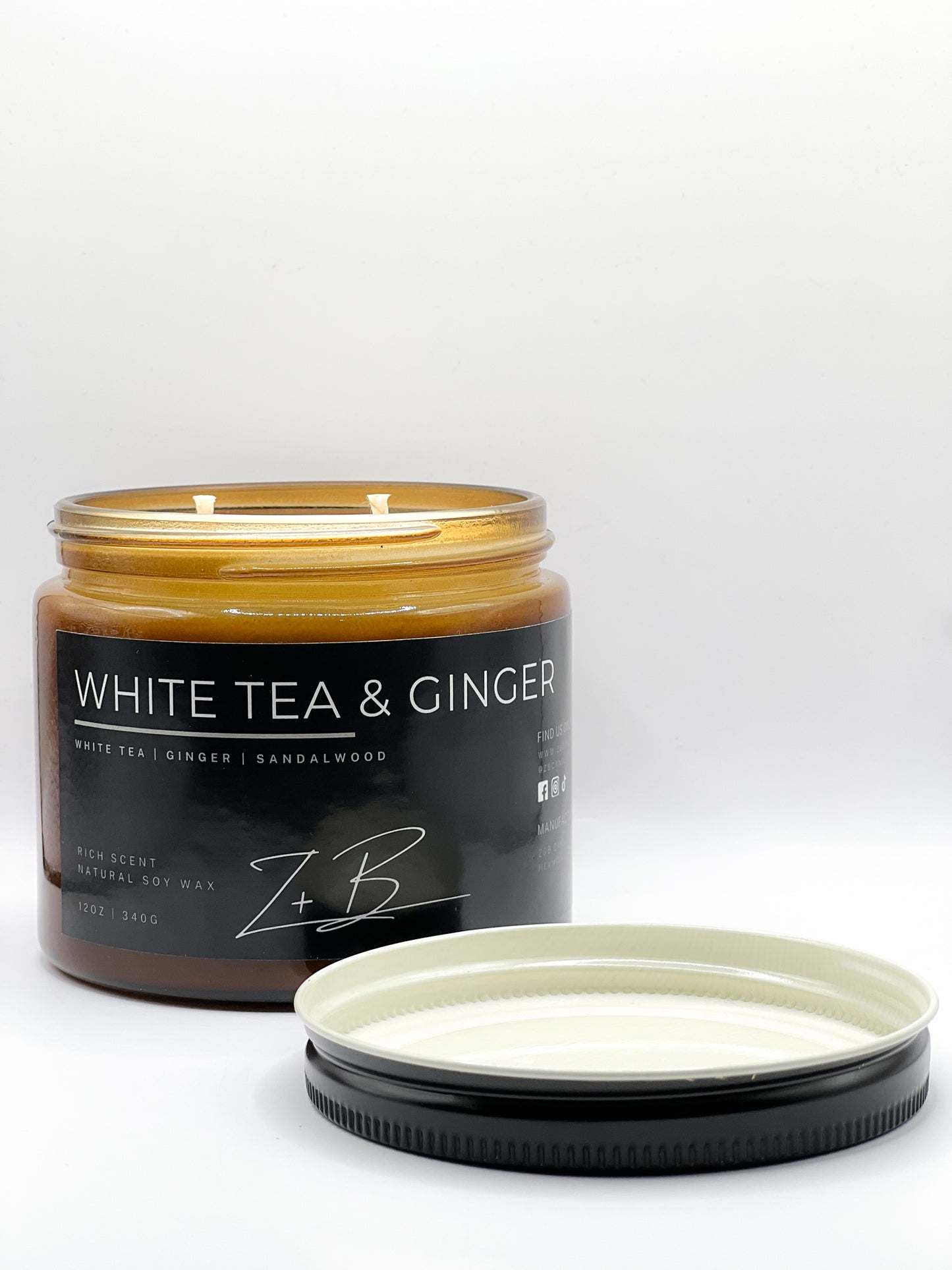 White Tea & Ginger Candle 12 OZ