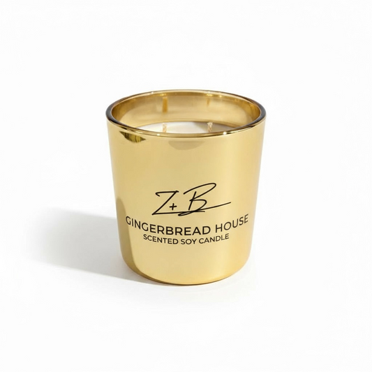 Gingerbread House Candle - Gold Luxe