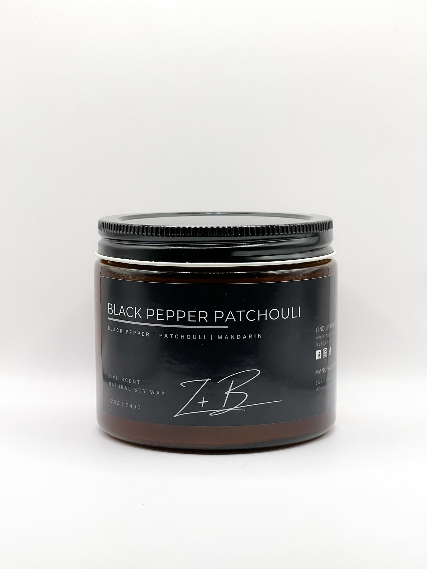 Black Pepper Patchouli Candle