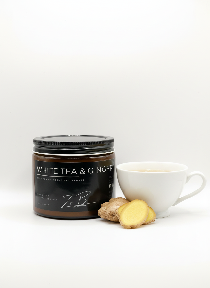 White Tea & Ginger Candle 12 OZ