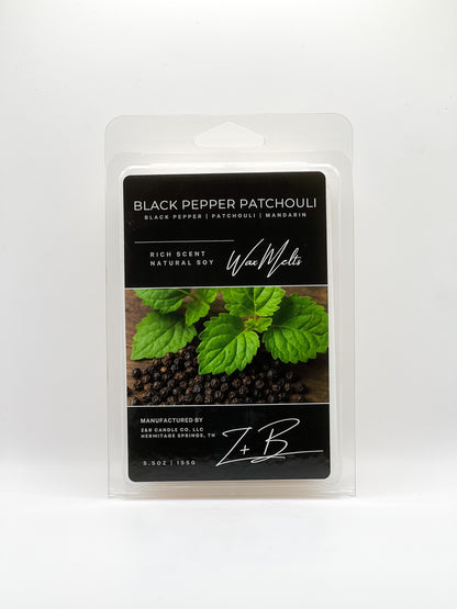 Black Pepper Patchouli Wax Melts 5.5 OZ