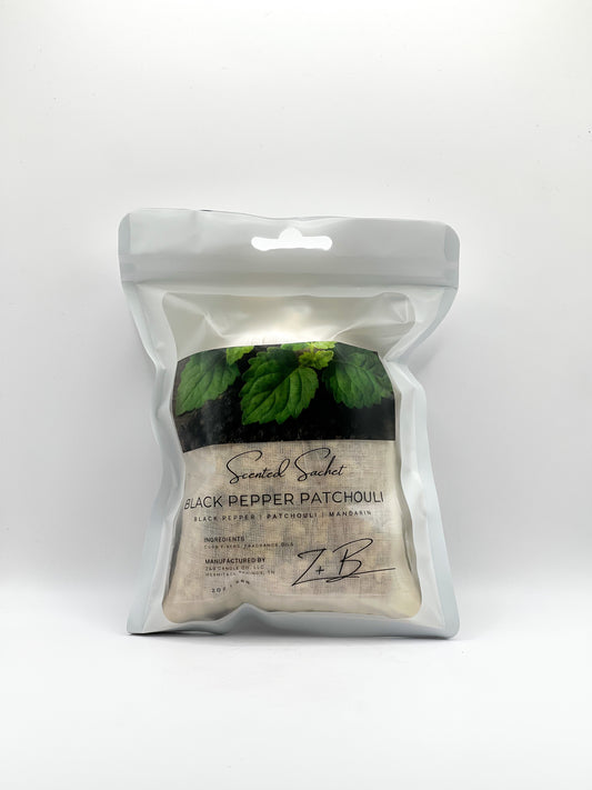 Black Pepper Patchouli Scented Sachet