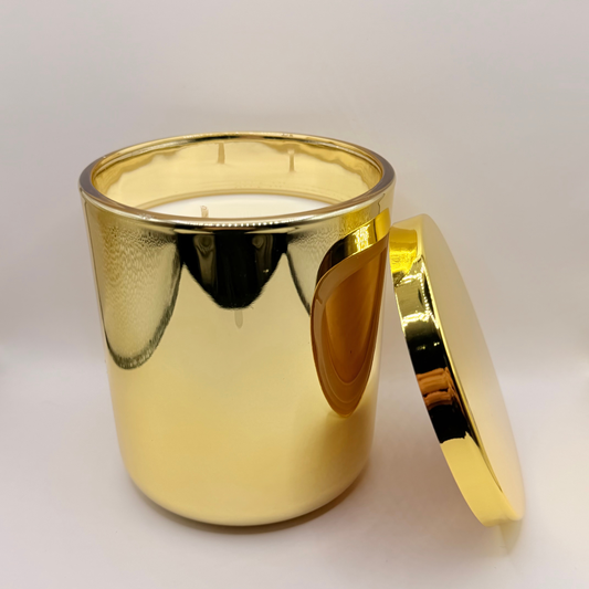 Candy Cane Candle - Gold Luxe