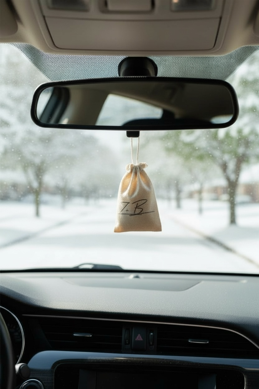 Frosted Pine Cone Scented Sachet