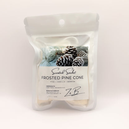 Frosted Pine Cone Scented Sachet